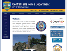 Tablet Screenshot of centralfallspolice.com